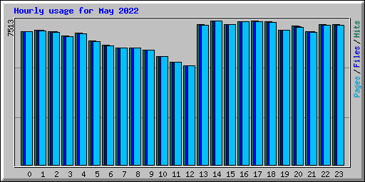 Hourly usage for May 2022