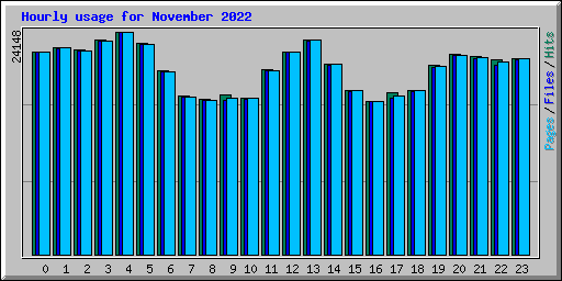 Hourly usage for November 2022